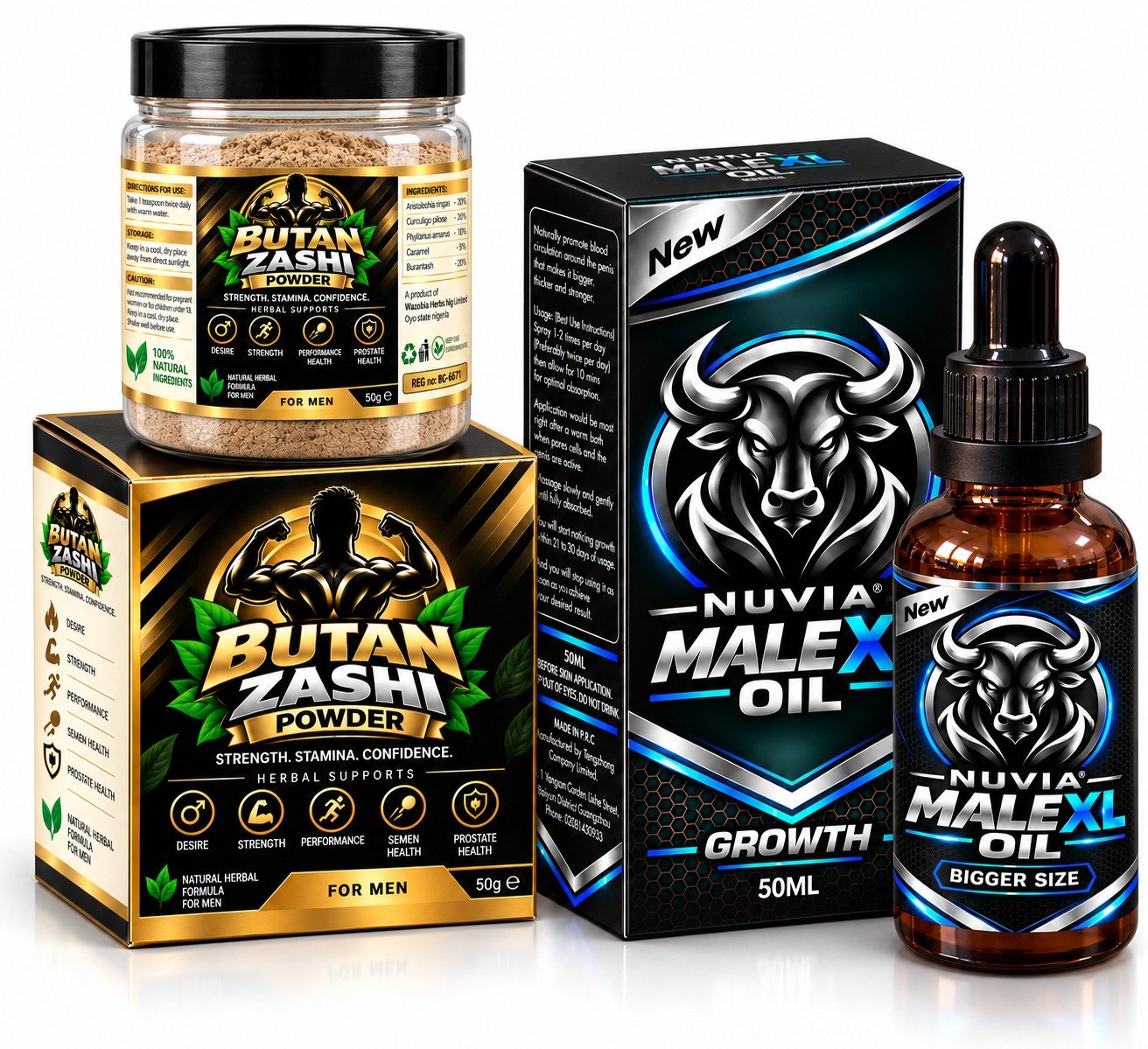 Nuvia Oil and Butan Zashi Powder Combo